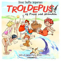 Troldepus og Pussi ved stranden - Dines Skafte Jespersen